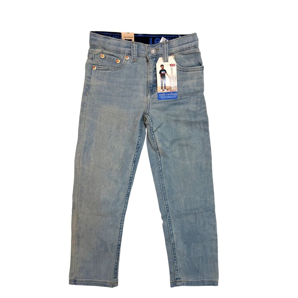NWT Levis Kids 502 Size 6 Boys Regular Taper Jeans  Stretch Denim